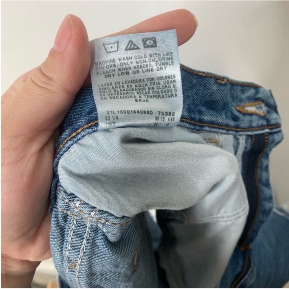 Vintage Mens Rustler‎ Jeans Re Worked into the perfect Mom Jean High Waist Short - Picture 5 of 6